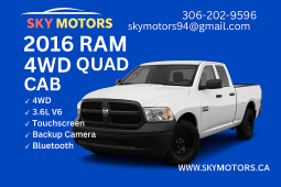 2016 Dodge Ram1500 Tradesman 4wd Quad Cab 14.5″