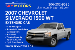 2007 CHEVROLET SILVERADO 1500 WT EXTENDED CAB