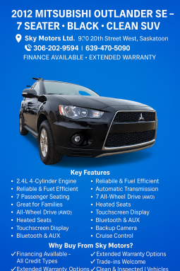 2012 MITSUBISHI OUTLANDER SE